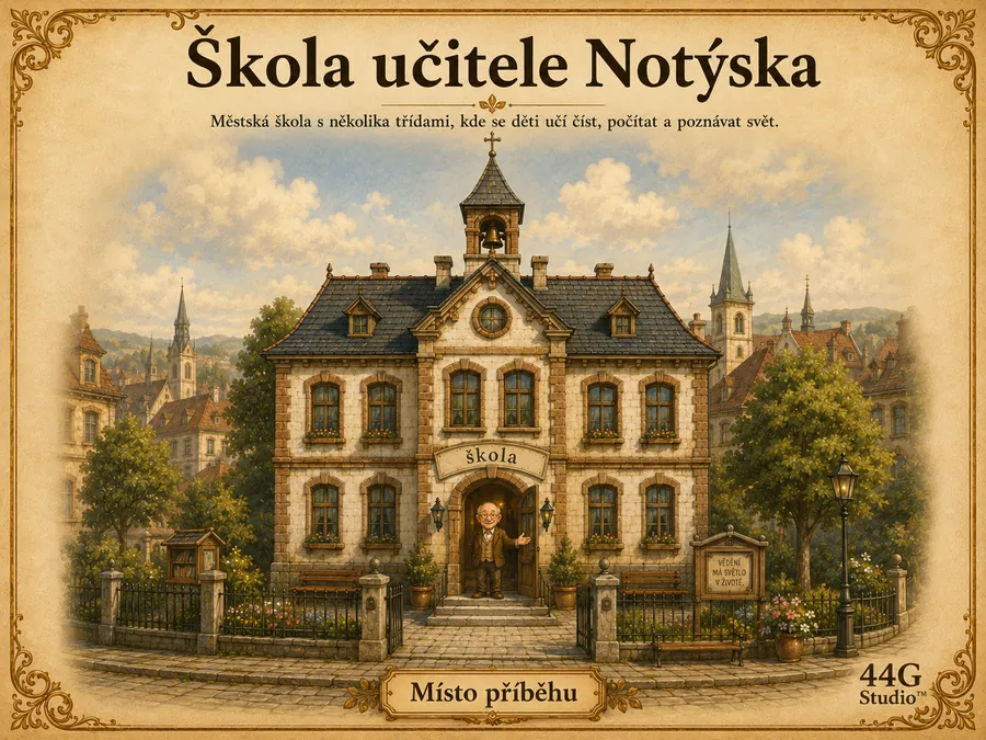 Pohádková karta školy učitele Notýska